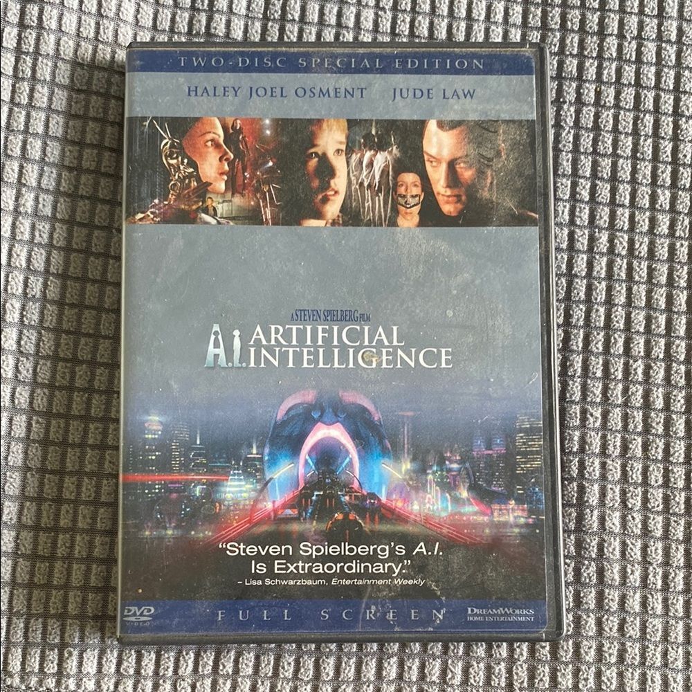 A.I. Artificial Intelligence Steven Spielberg DVD